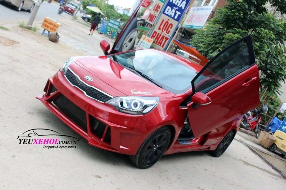 Hoàn thiện phần thân vỏ ngoài,cửa lambo cho em Kia Rio