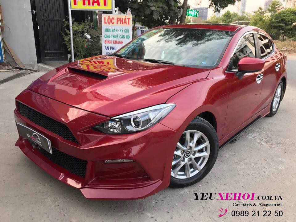Mazda 3 | Mustang bodykit | Capo thể thao | Red 