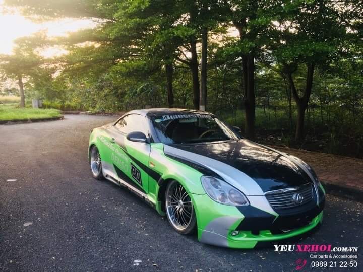 LEXUS SC430 TRANG BỊ HỆ THỐNG PHUỘC HƠI NÂNG HẠ AIR MODE 