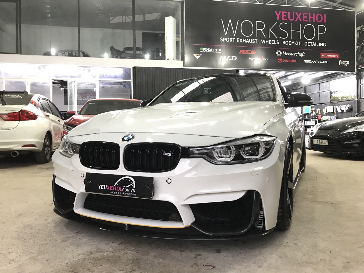 CARBON LIP ADD ON BMW F30 M3 BODYKIT 