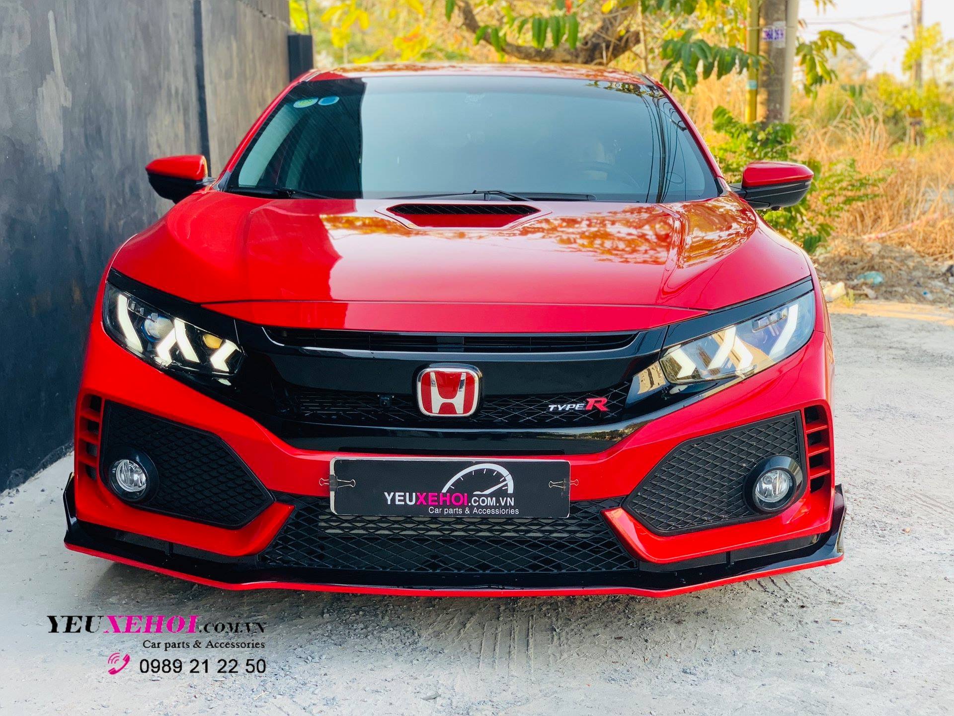 ĐÈN PHA LED KIỂU LAMBORGHINI HURACAN CHO CIVIC