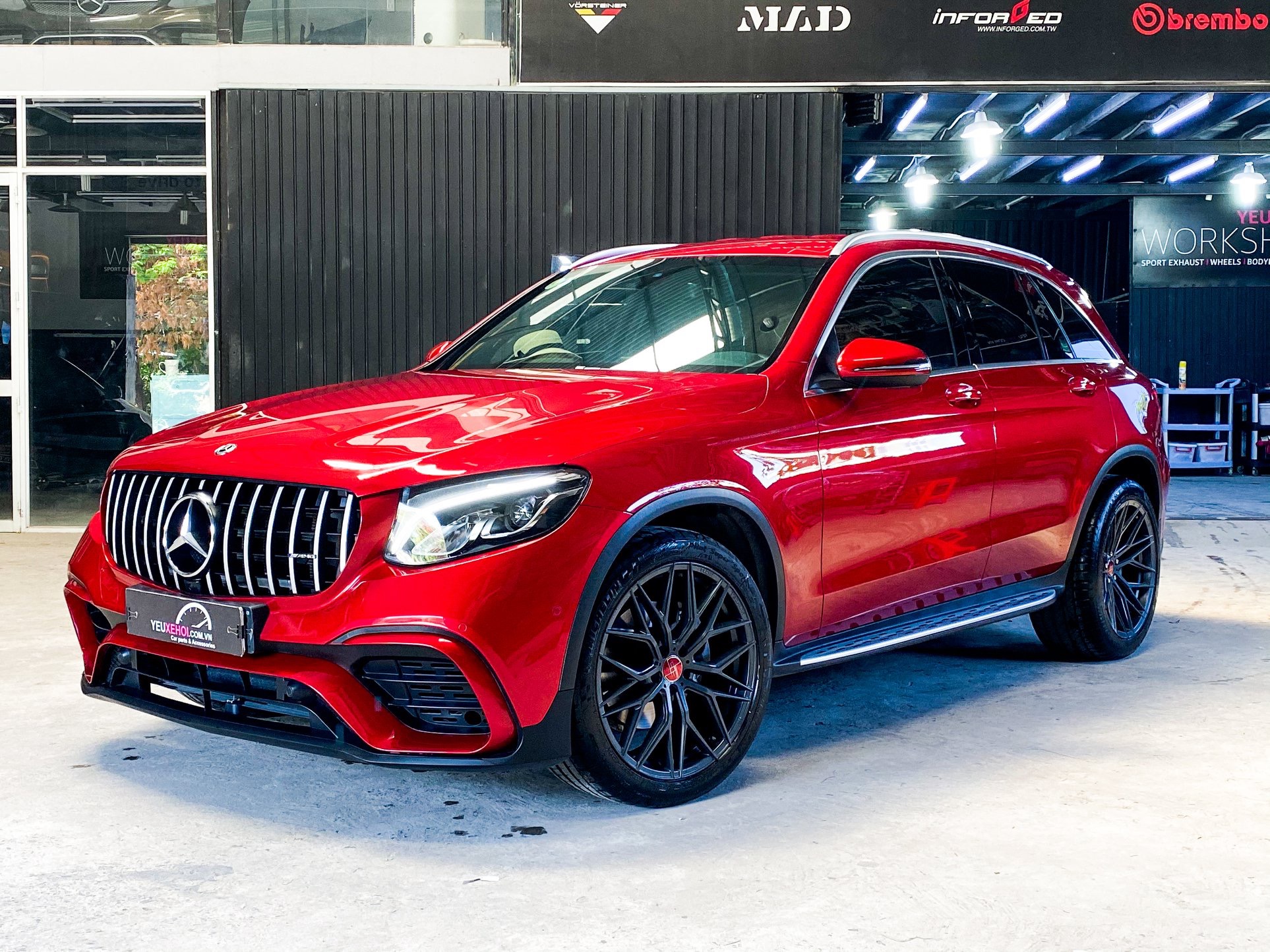 MERCEDES GLC200 SPA + LÊN BODYKIT GLC63s + MÂM 20 INCHES 305FORGED 