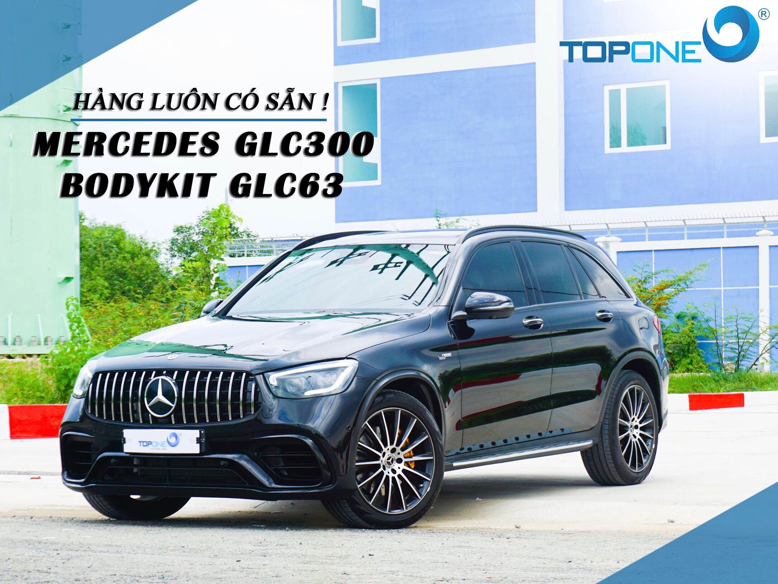 HOÀN THIỆN GÓI NÂNG CẤP BODYKIT TOPONE MERCEDES GLC300 LÊN GLC63 2020 