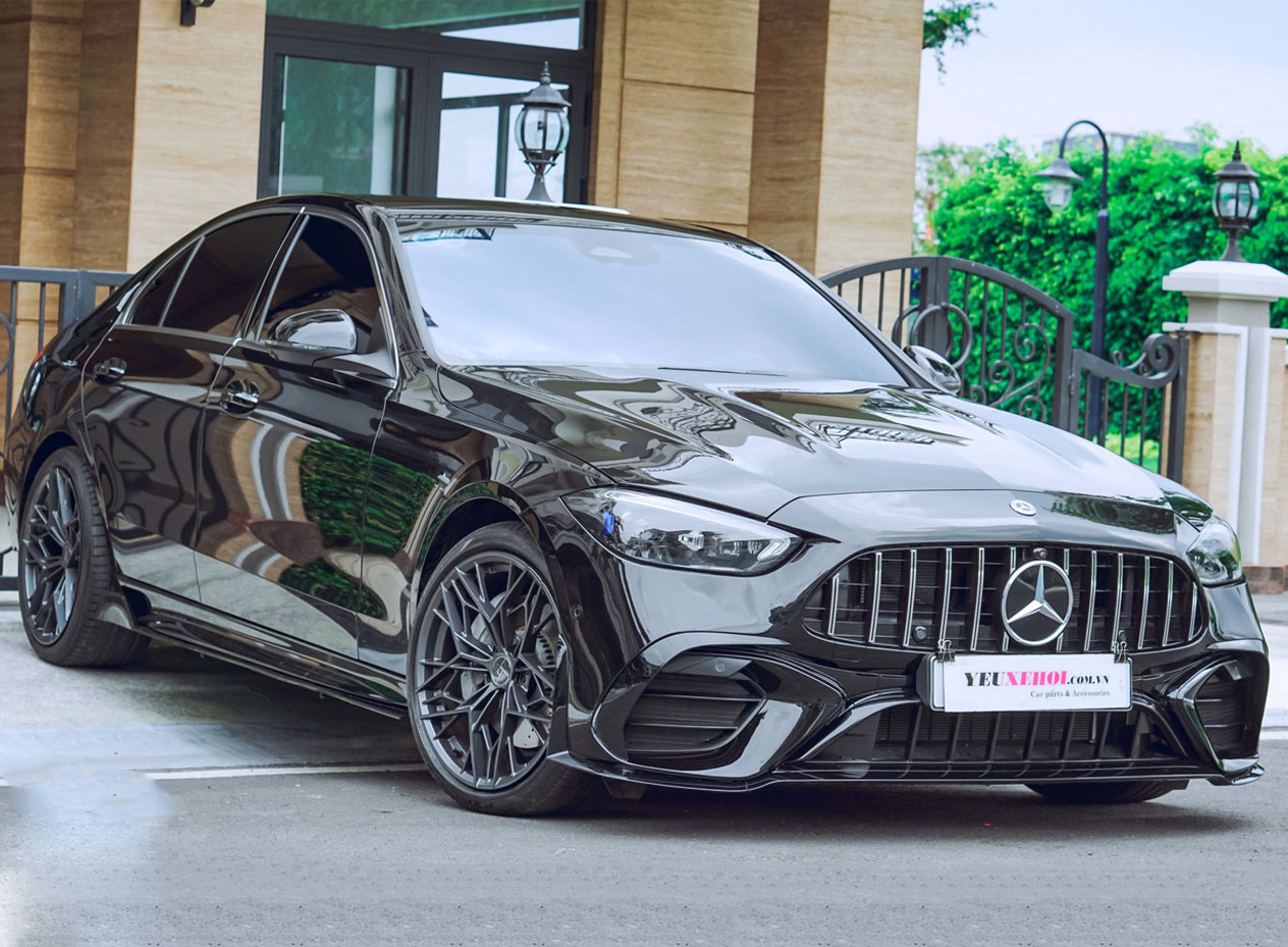 MERCEDES AMG C300 W206 LÊN BODYKIT C63s TOPONE / MÂM 19INCHES FT120 305FORGED