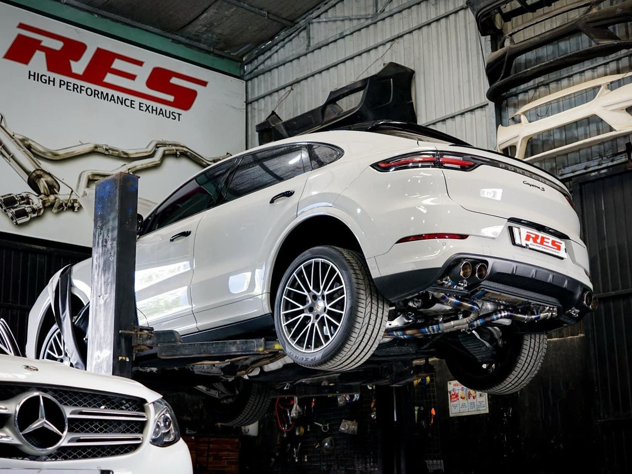 2022 PORSCHE CAYENNE 2.9T / FULL RES EXHASUT TITANIUM 