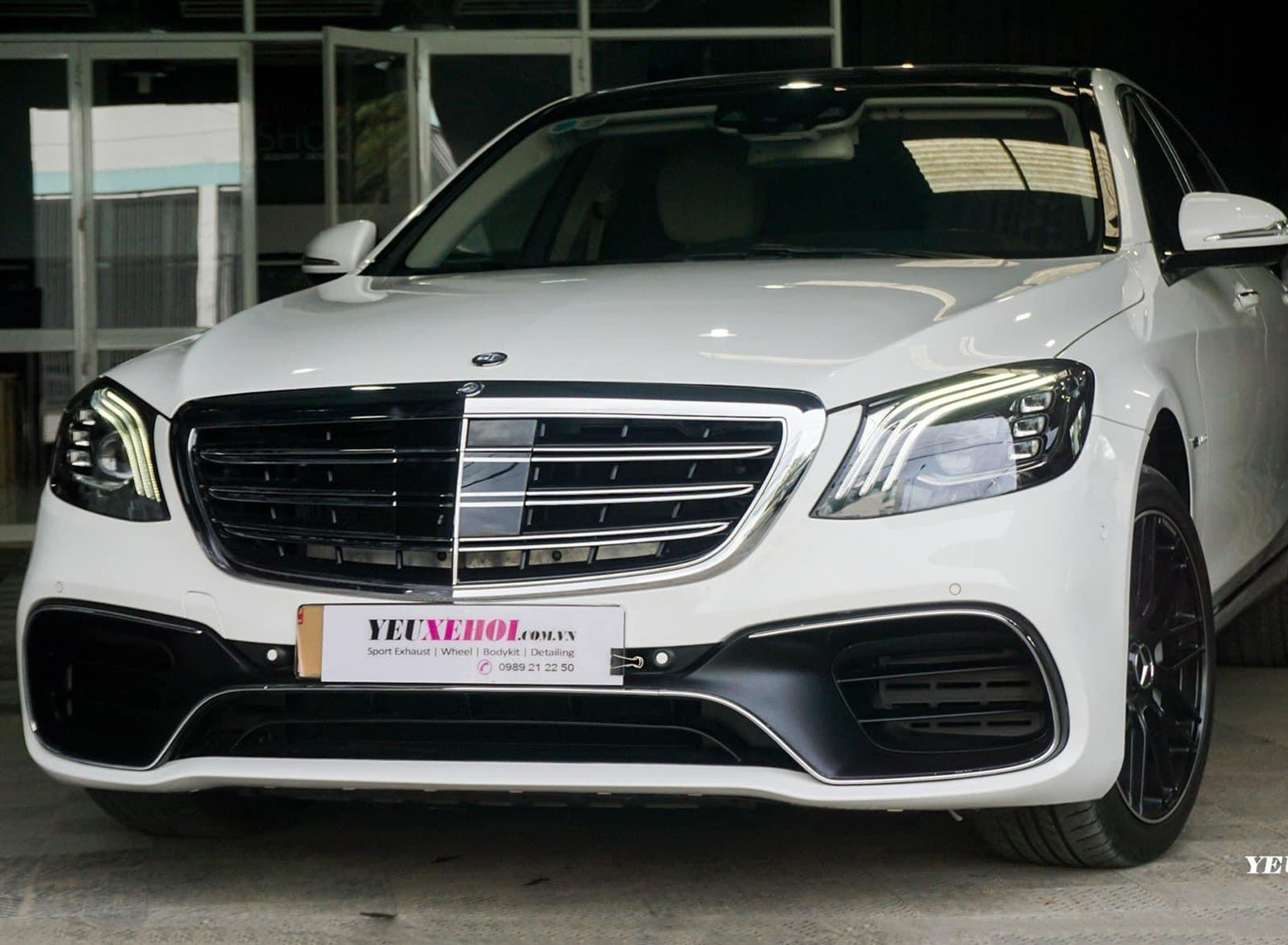 2015 MERCEDES S400 LÊN FULL BODYKIT S63 W222 TOPONE + VOLANG S450 W222